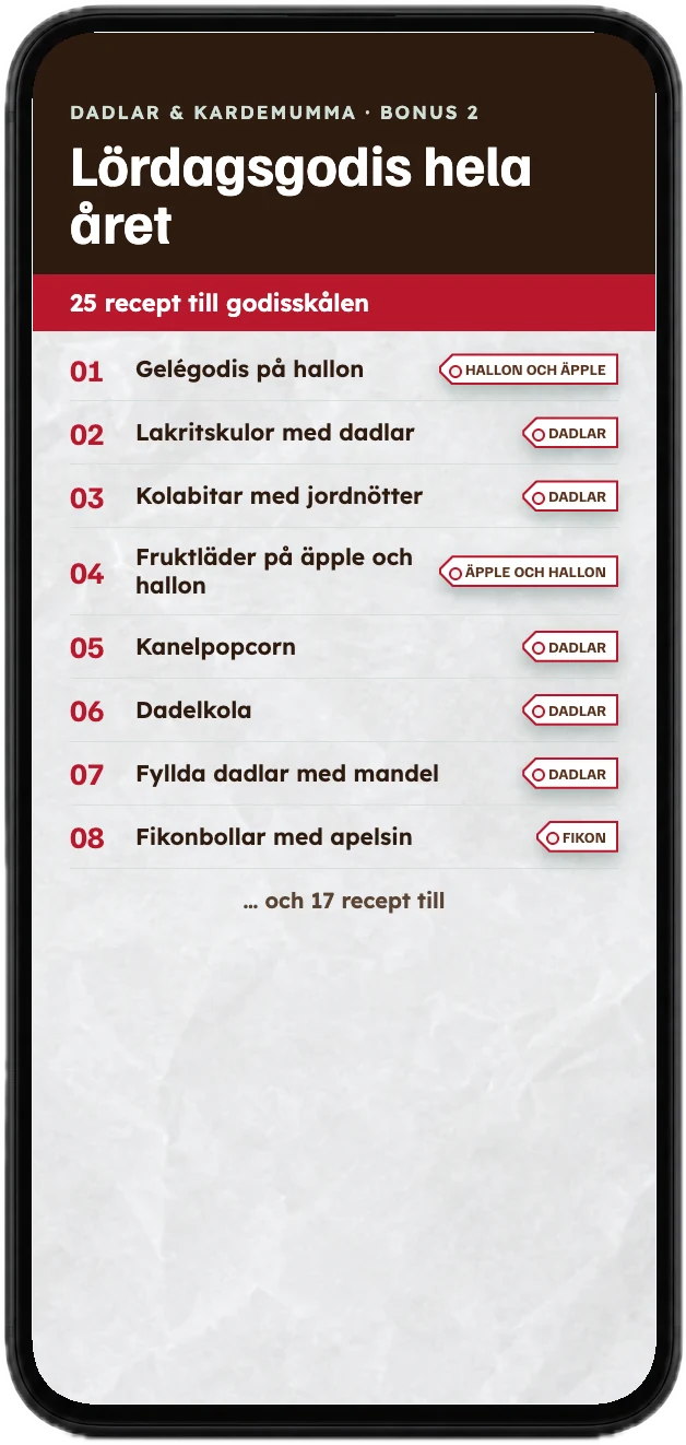 Lördagsgodis hela året
